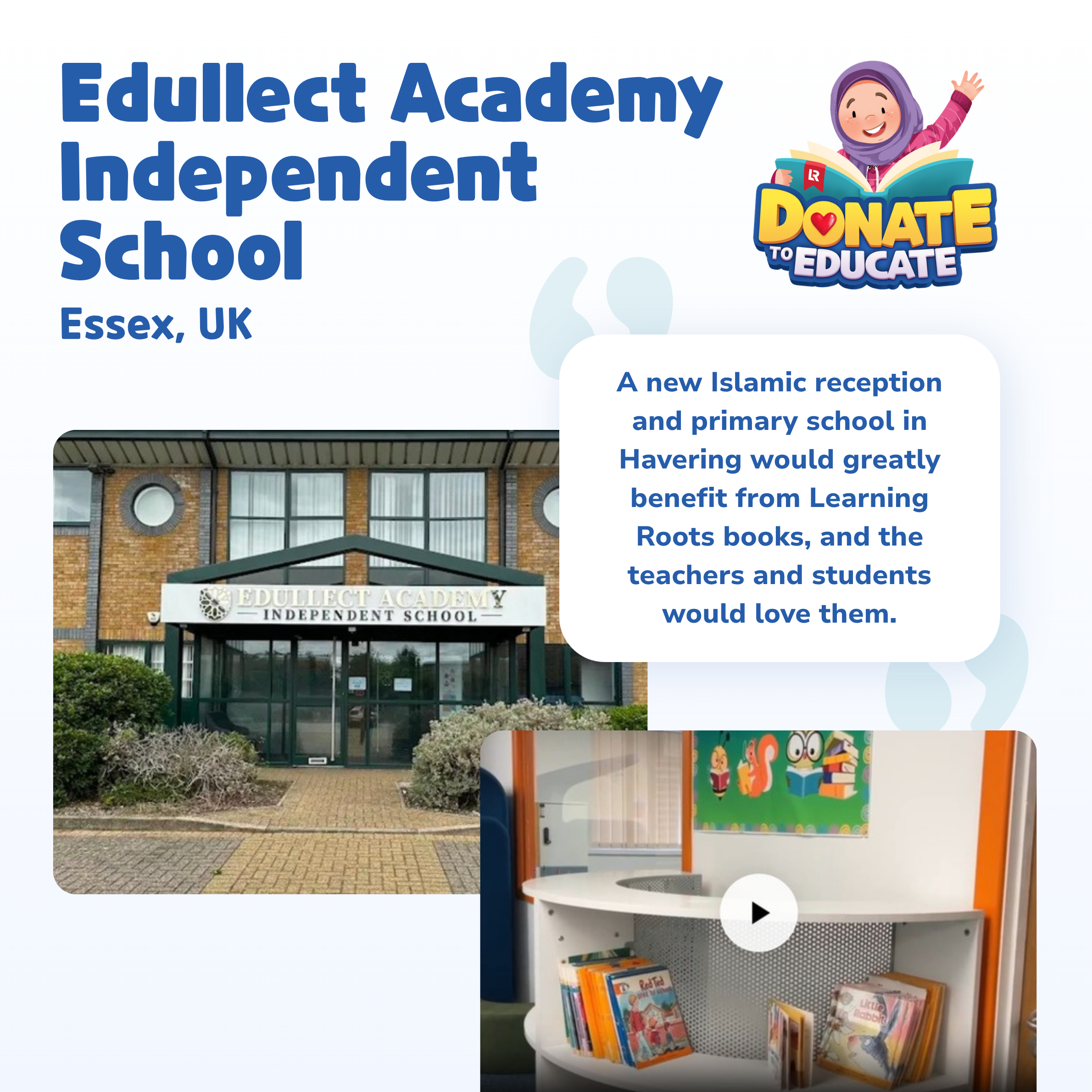 Donate to Educate: Package 1