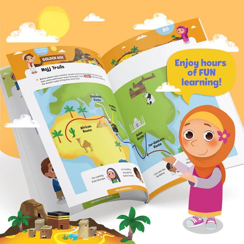 Hajj &amp; Umrah Activity Book (Big Kids)
